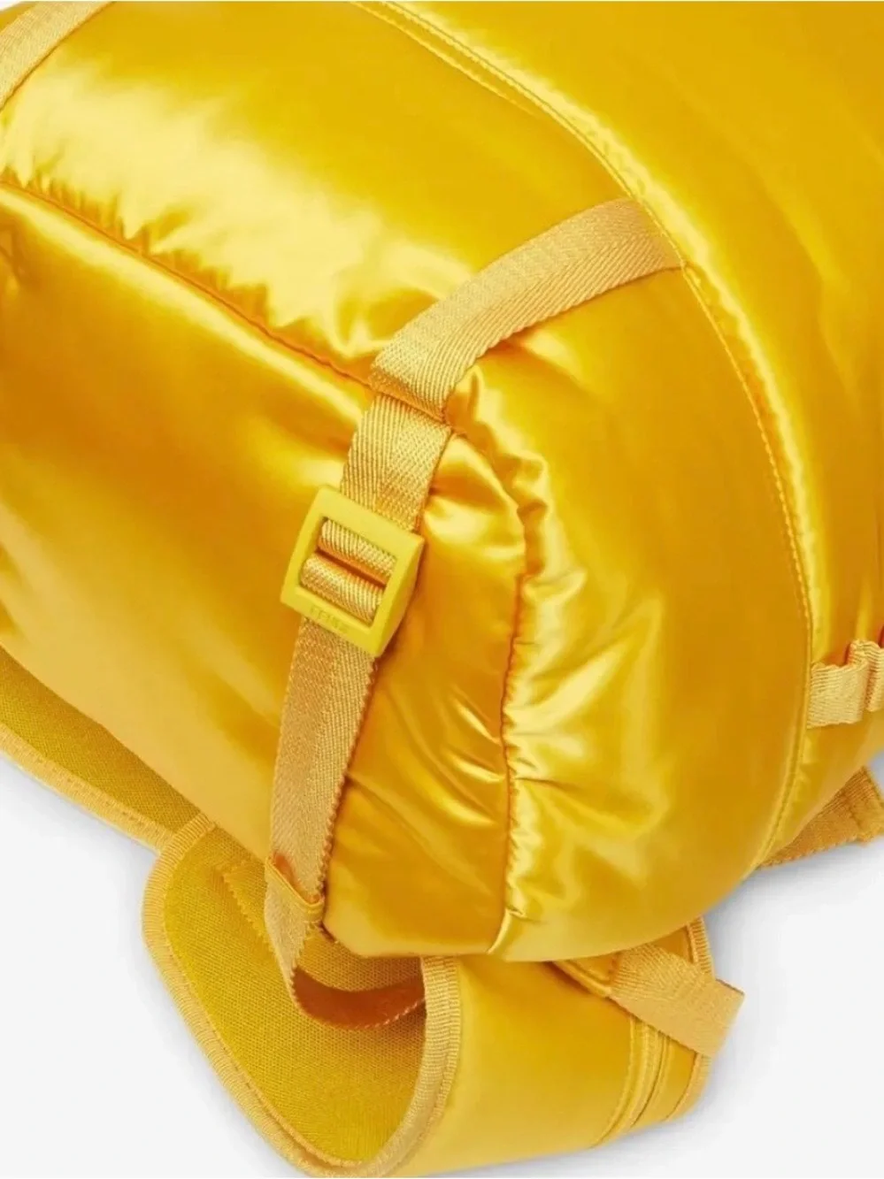 Fendi Bright Yellow Roll-Top Nylon Backpack